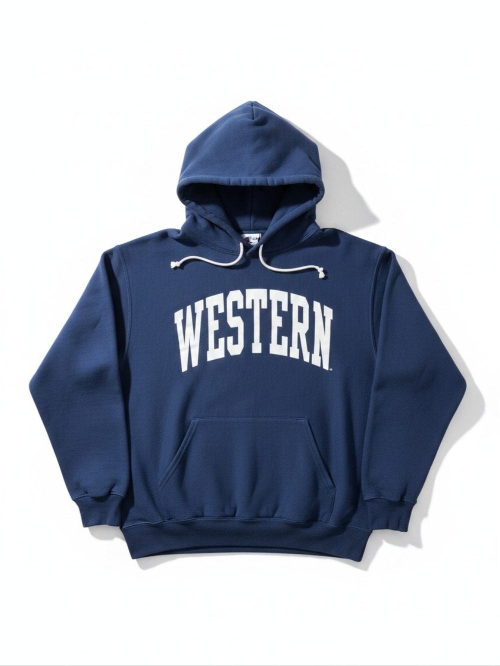 Jerzees NuBlend Western Navy Blue Hoodie - Size Medium